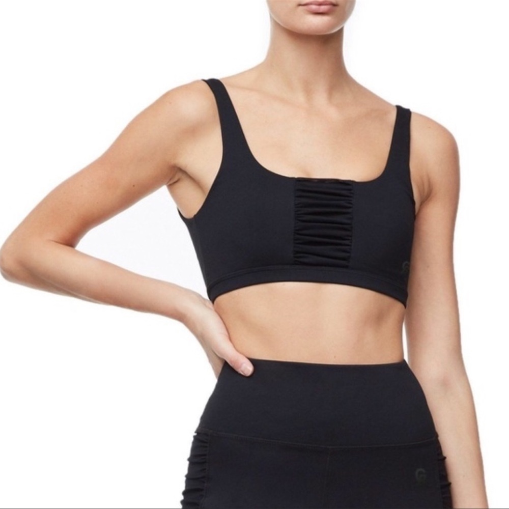 Good American Shirred Sports Bra NWT